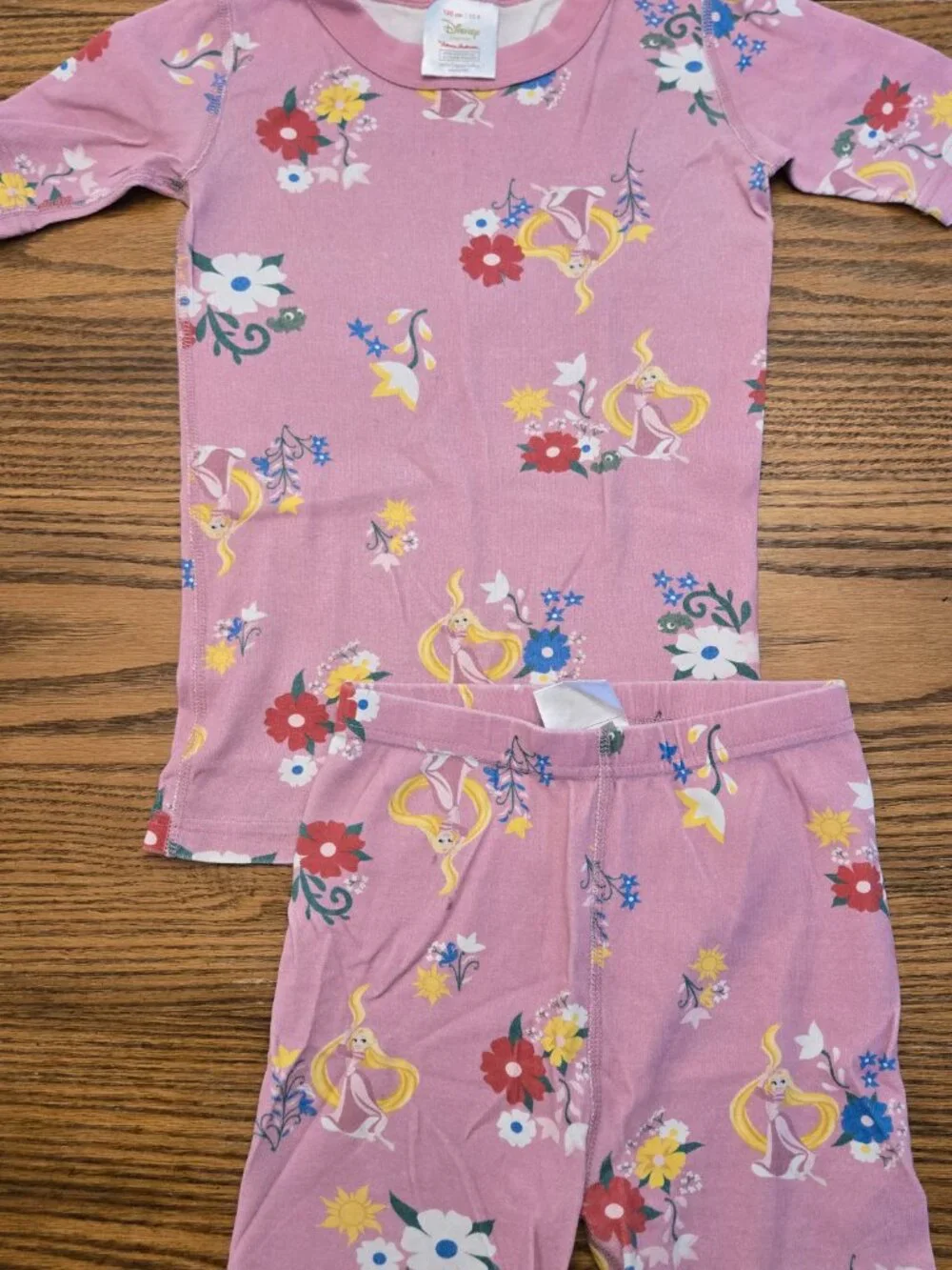 Hanna Andersson Disney Princess Pajamas PJ Short Johns Bundle 130 -8 Ariel Moana